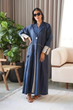 بليزر لينن كحلي