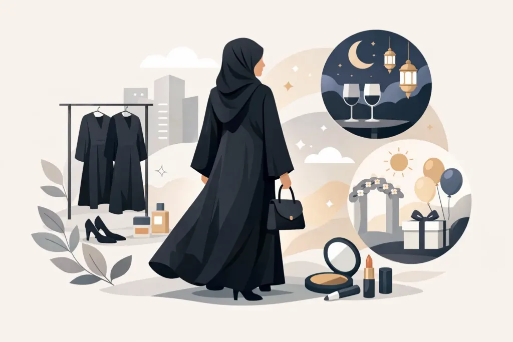 دليل اختيار عباية سوداء تناسب يومك ومناسباتك