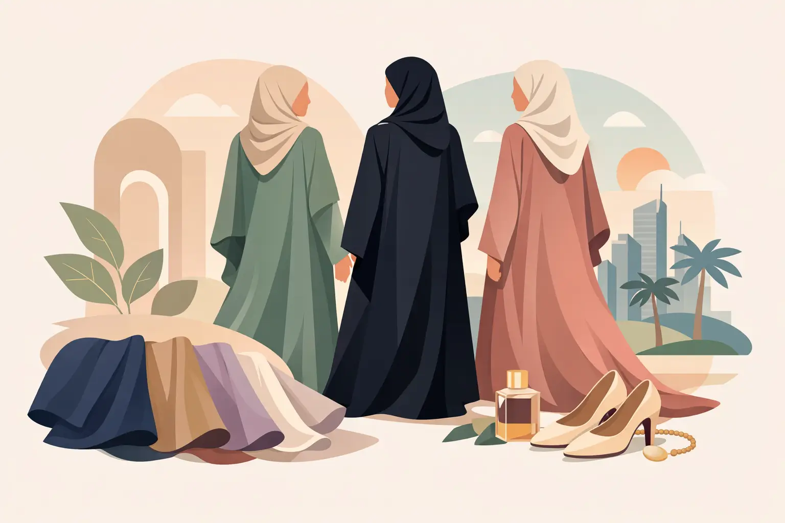 ألوان العبايات الرائجة 2027 لإطلالات أنيقة