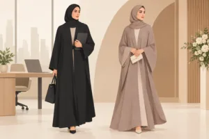 عباية كريب ولينن لإطلالات العمل والمناسبات