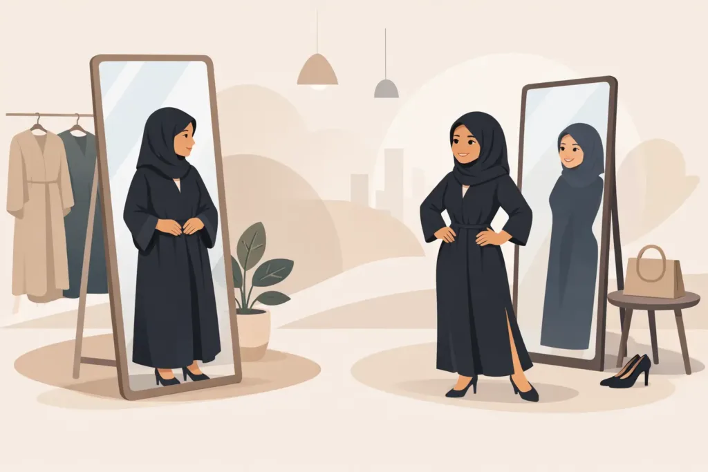 هل تناسب العباءة الجسم القصير؟ اختاري القصة الأنسب