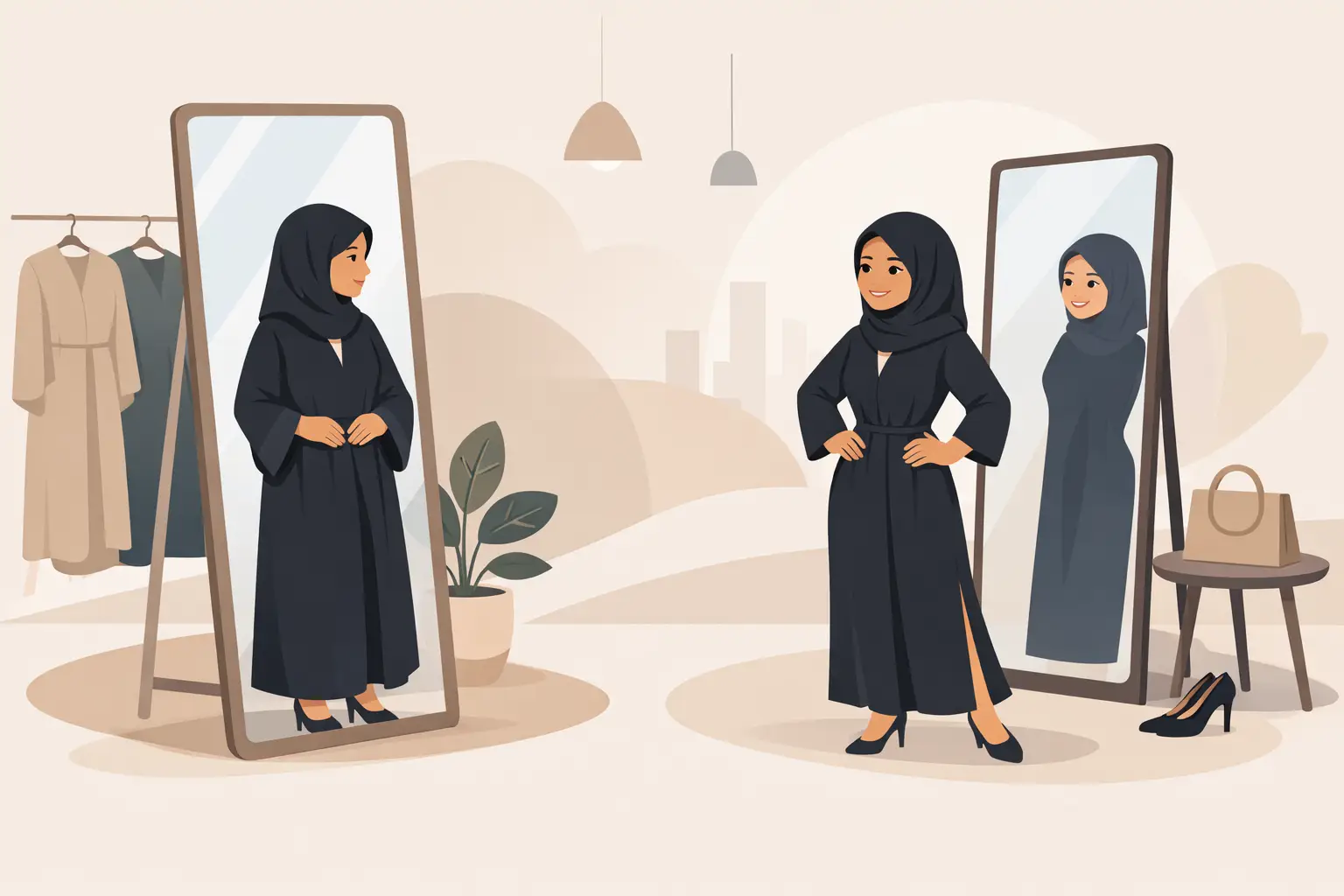 هل تناسب العباءة الجسم القصير؟ اختاري القصة الأنسب