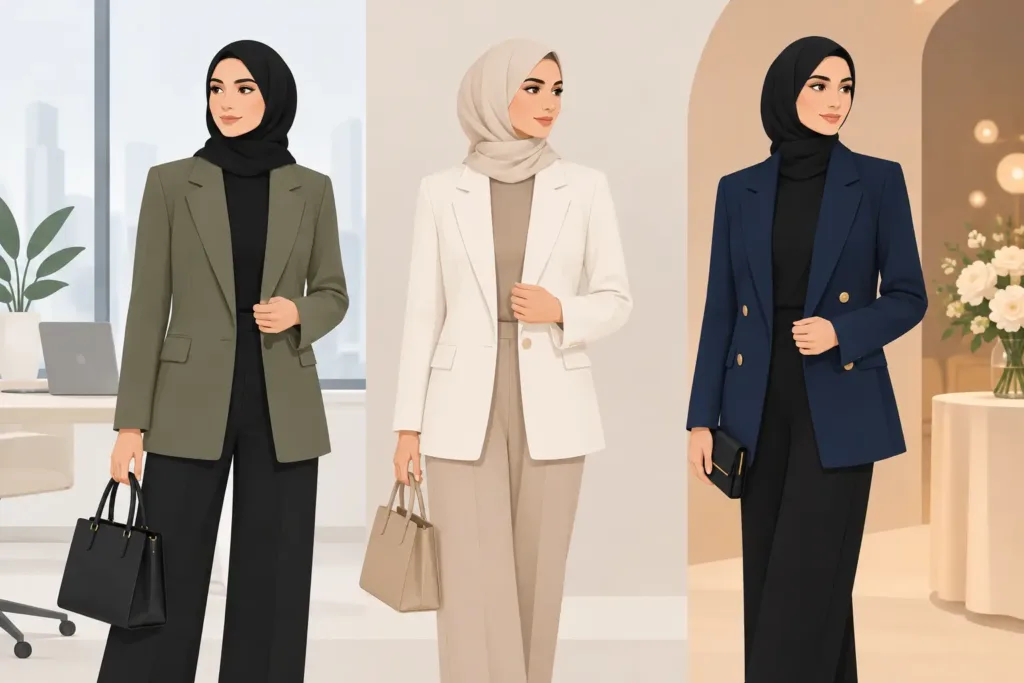 بليزرات محتشمة أنيقة للعمل والمناسبات