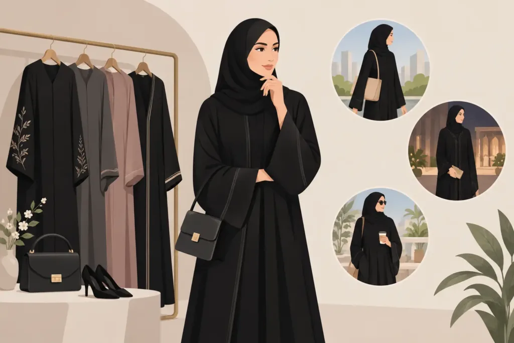 دليل شراء عباية أنيقة تناسب يومك ومناسباتك