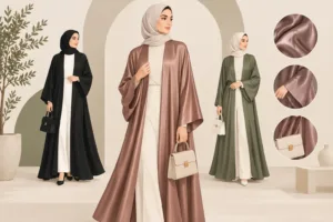 كيفية تنسيق بشت حرير بإطلالات محتشمة أنيقة